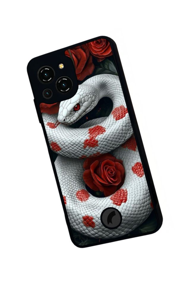 Reeder S23 Pro Max Uyumlu Yılan Tasarımlı Glossy Premium Kılıf