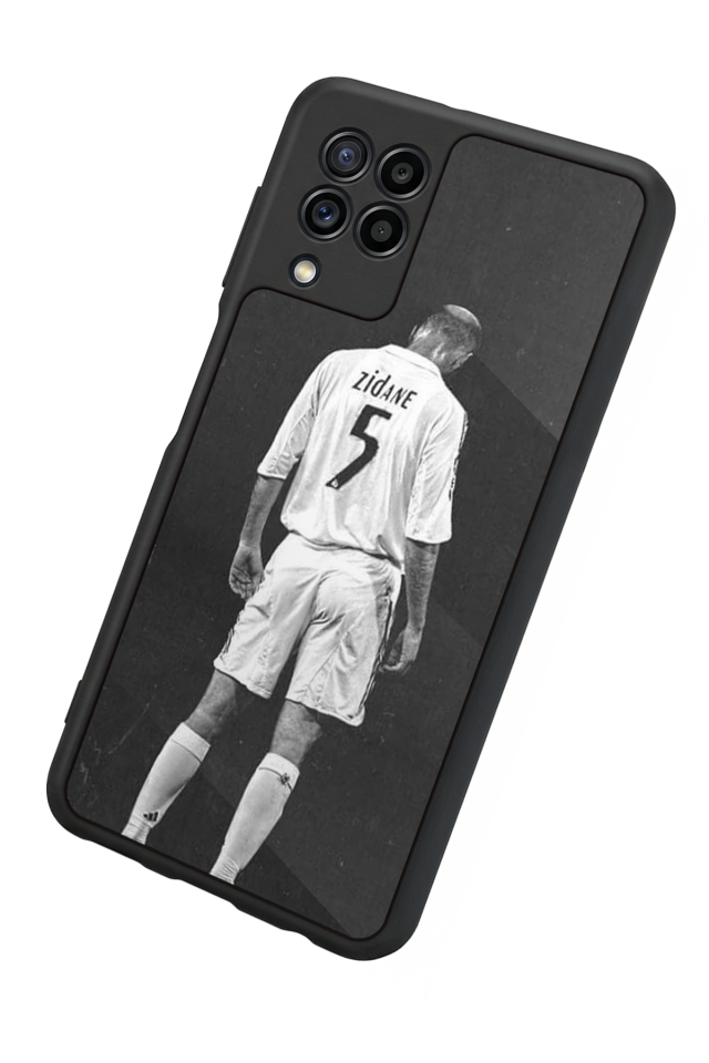 Samsung Galaxy M22 Uyumlu Zidane Tasarımlı Glossy Premium Kılıf