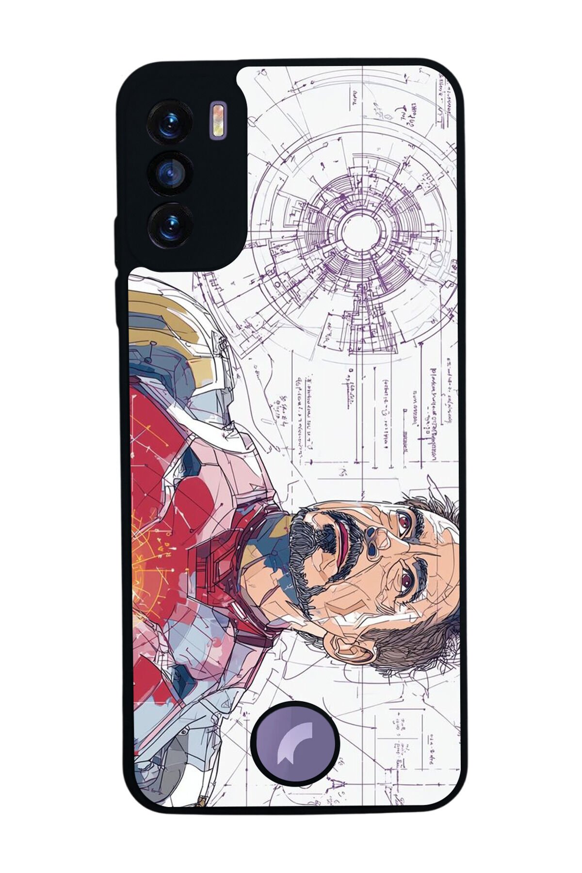 Reeder S19 Max Pro S Uyumlu Iron Man ( Demir Adam ) Tasarımlı Glossy Premium Kılıf