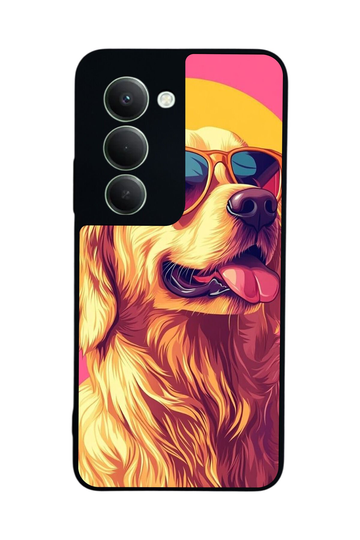 Xiaomi Redmi 15 5G Uyumlu Golden Kopek Tasarımlı Glossy Premium Kılıf