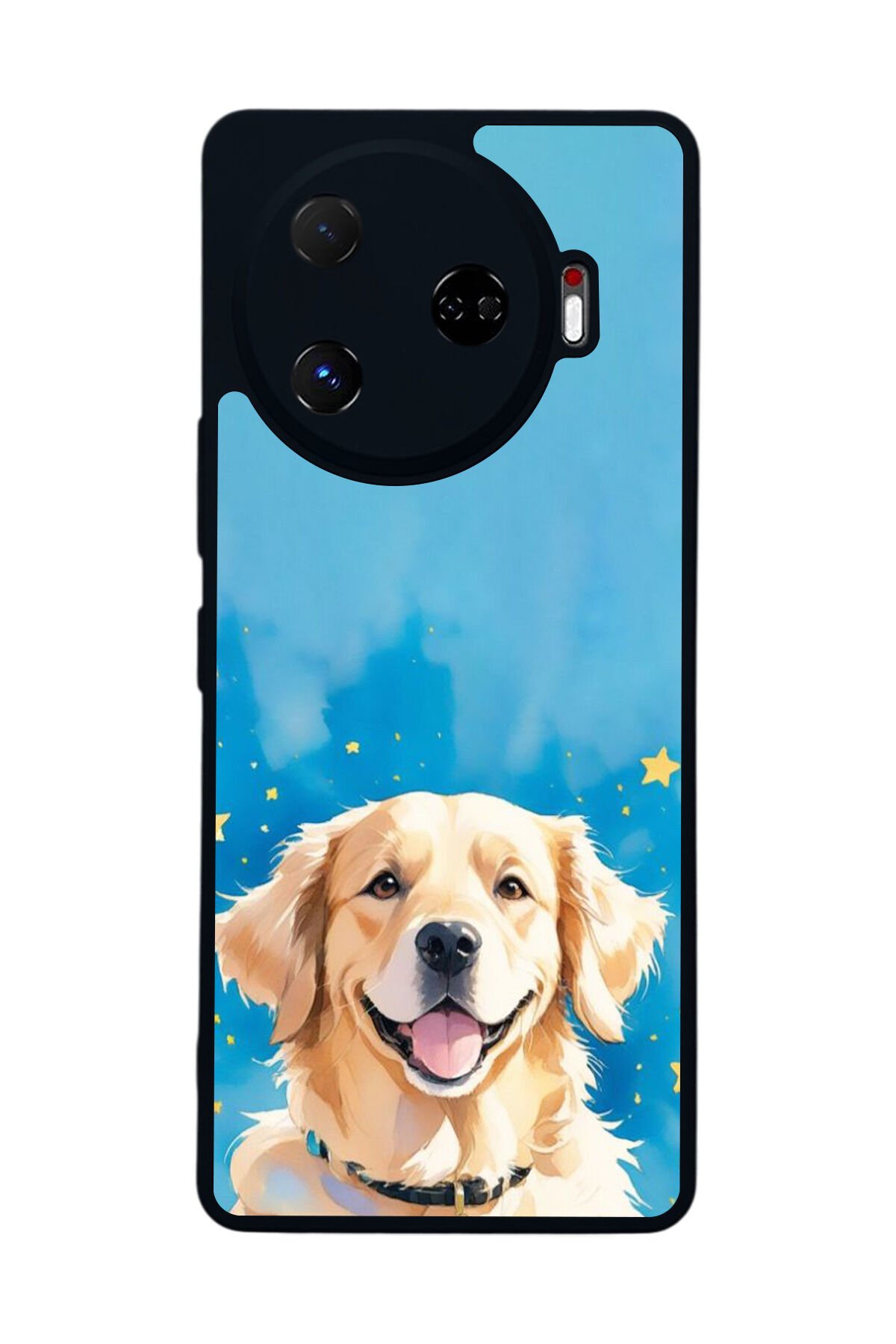 Tecno Camon 30 Pro Uyumlu Golden Kopek Tasarımlı Glossy Premium Kılıf