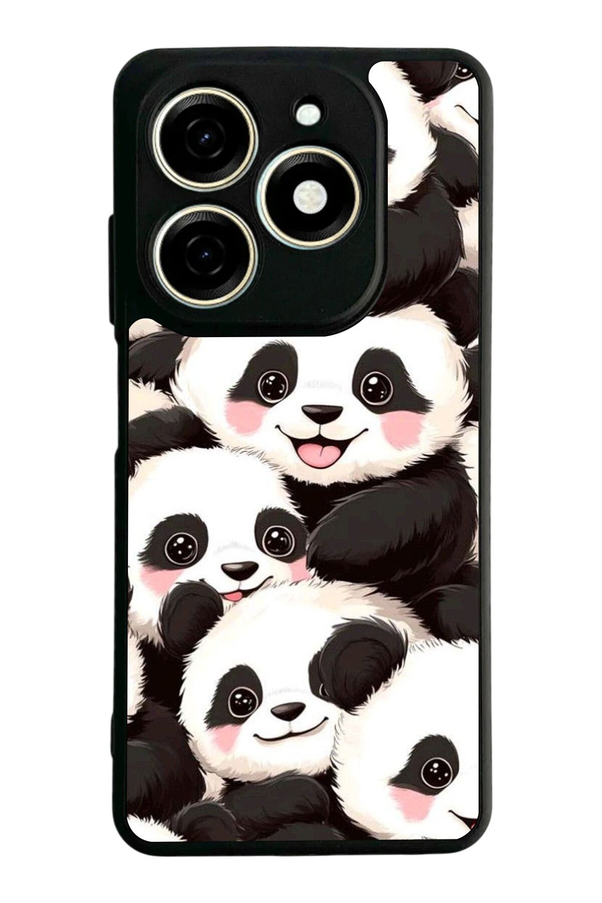 Infınıx Smart 8 Pro Uyumlu Panda Tasarımlı Glossy Premium Kılıf