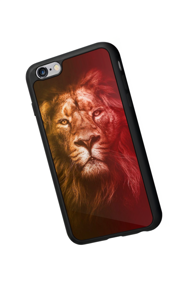 iPhone 6 Plus Uyumlu Aslan Tasarımlı Glossy Premium Kılıf