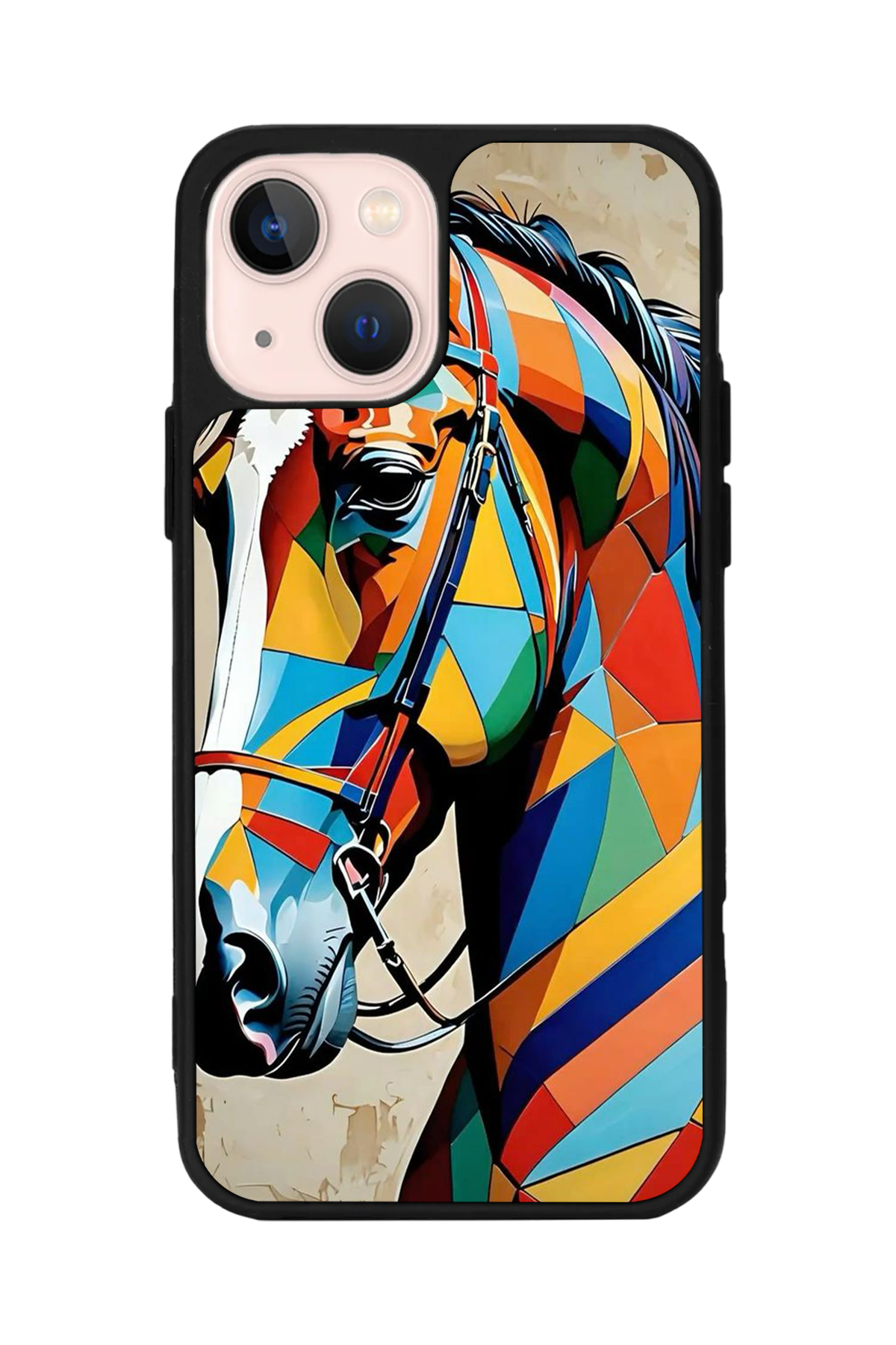 iPhone 15 Uyumlu At Horse Tasarımlı Glossy Premium Kılıf
