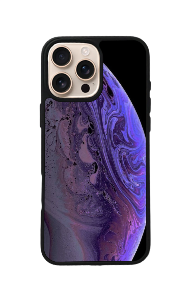 iPhone 16 Pro Uyumlu Ay Tasarımlı Glossy Premium Kılıf