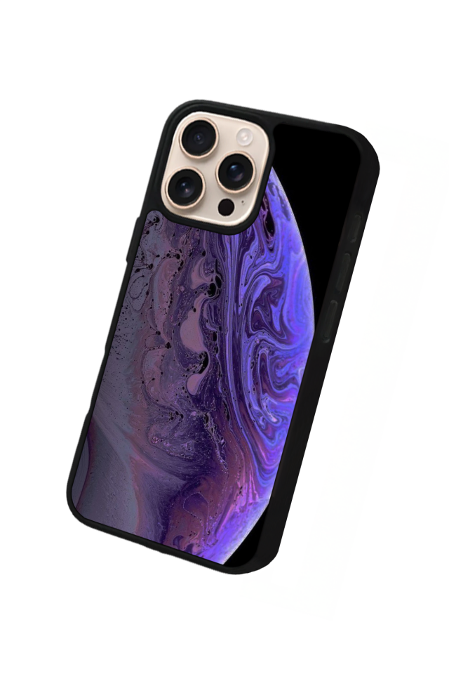 iPhone 16 Pro Uyumlu Ay Tasarımlı Glossy Premium Kılıf