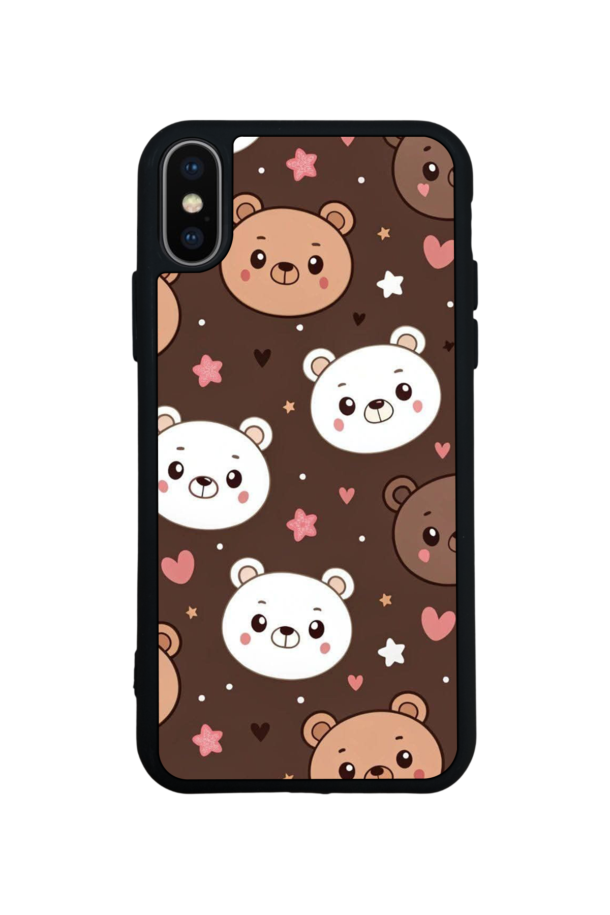 iPhone XS Max Uyumlu Ayı Tasarımlı Glossy Premium Kılıf