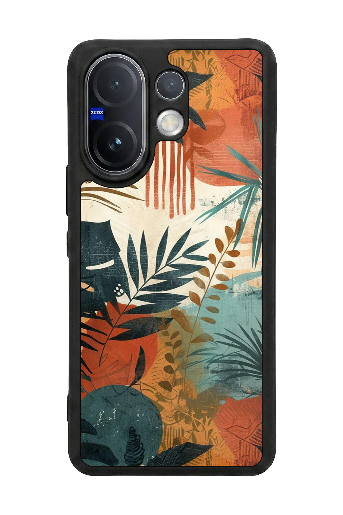 Vivo V60 Uyumlu Botanik Tasarımlı Glossy Premium Kılıf