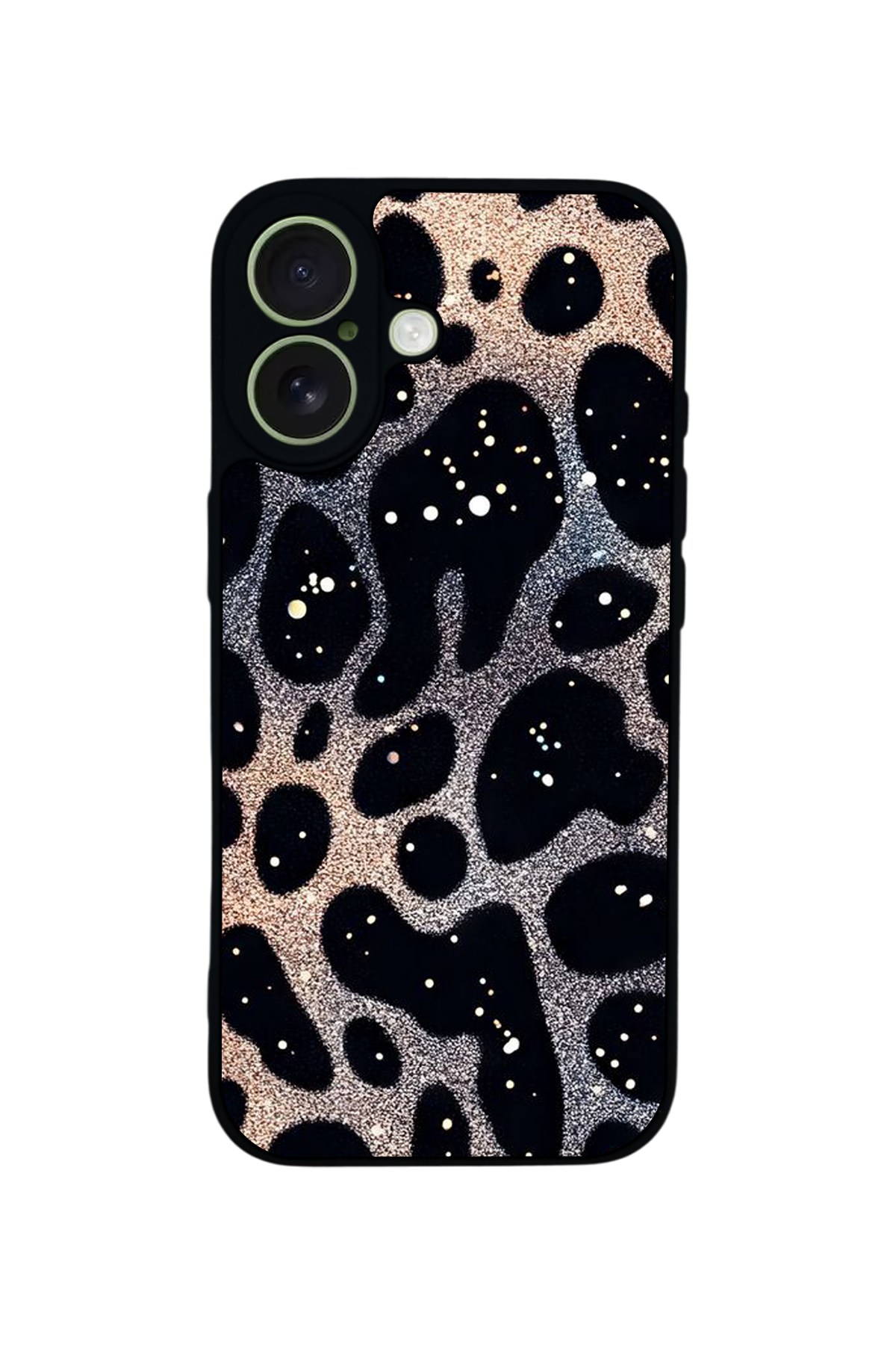 iPhone 17 Uyumlu Hologram Leopar Tasarımlı Glossy Premium Kılıf