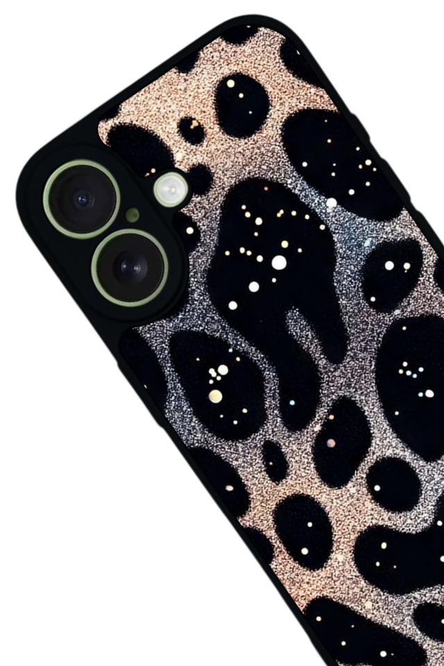 iPhone 17 Uyumlu Hologram Leopar Tasarımlı Glossy Premium Kılıf