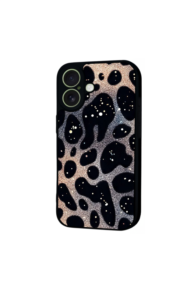 iPhone 17 Uyumlu Hologram Leopar Tasarımlı Glossy Premium Kılıf