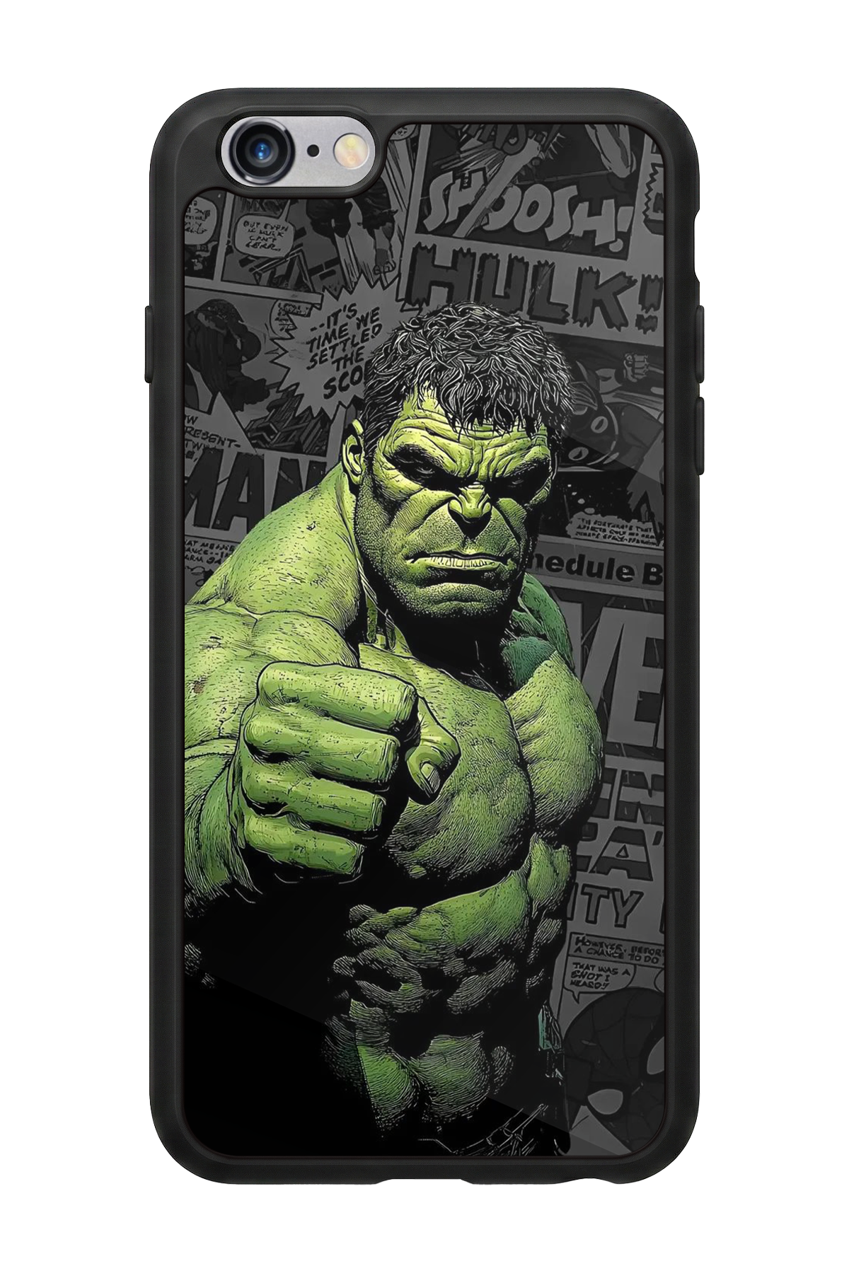 iPhone 6 Plus Uyumlu Hulk Tasarımlı Glossy Premium Kılıf