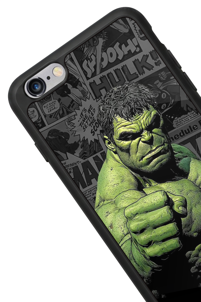 iPhone 6 Plus Uyumlu Hulk Tasarımlı Glossy Premium Kılıf