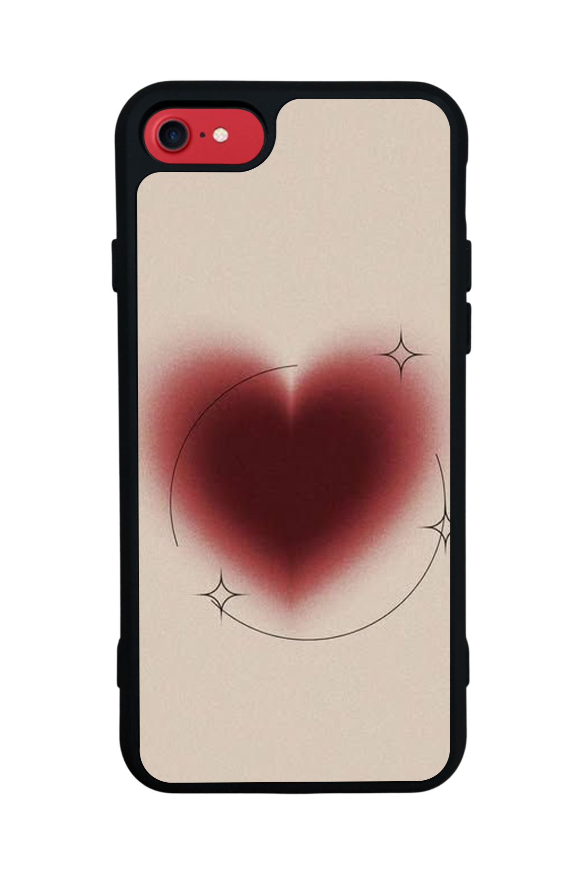 iPhone 8 Uyumlu Kalp Love Tasarımlı Glossy Premium Kılıf