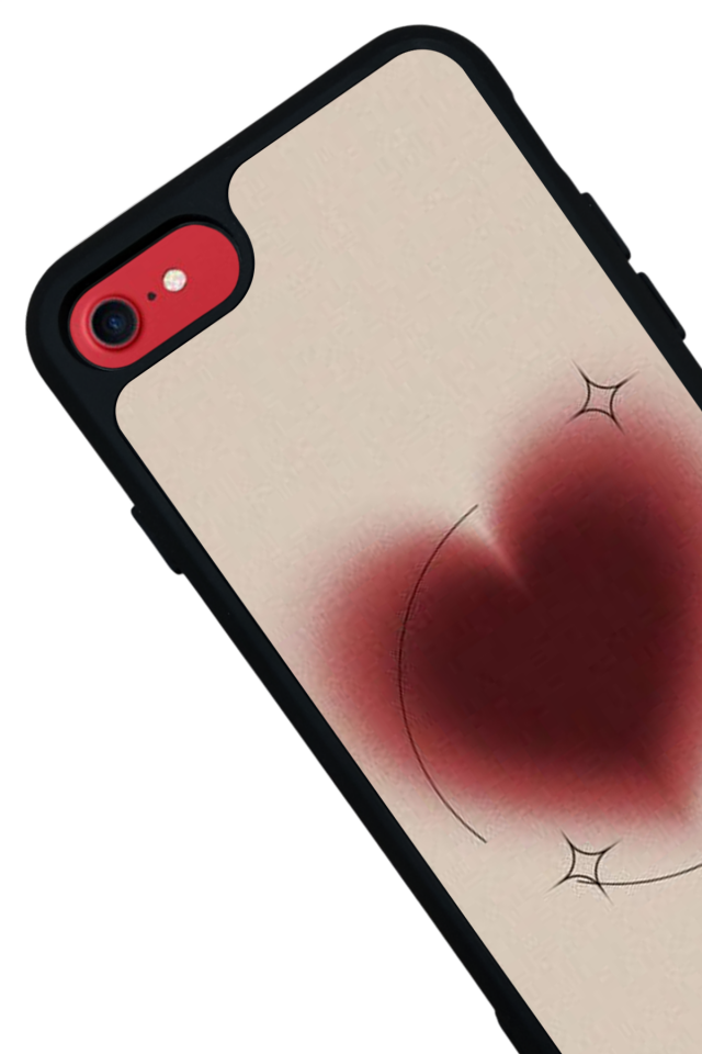 iPhone 8 Uyumlu Kalp Love Tasarımlı Glossy Premium Kılıf