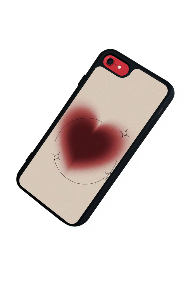 iPhone 8 Uyumlu Kalp Love Tasarımlı Glossy Premium Kılıf