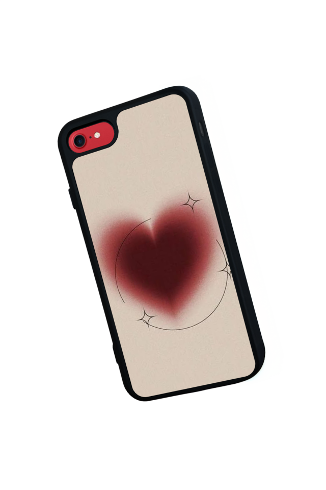 iPhone 8 Uyumlu Kalp Love Tasarımlı Glossy Premium Kılıf