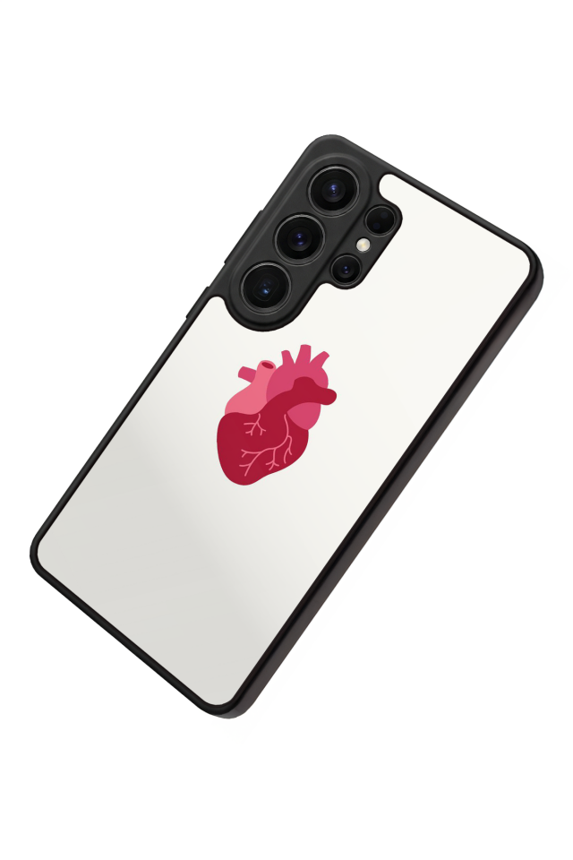Samsung Galaxy S26 Ultra Uyumlu Kalp Love Tasarımlı Glossy Premium Kılıf