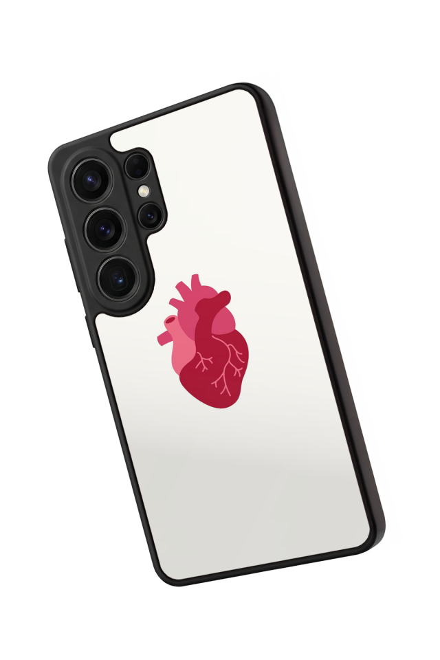 Samsung Galaxy S26 Ultra Uyumlu Kalp Love Tasarımlı Glossy Premium Kılıf