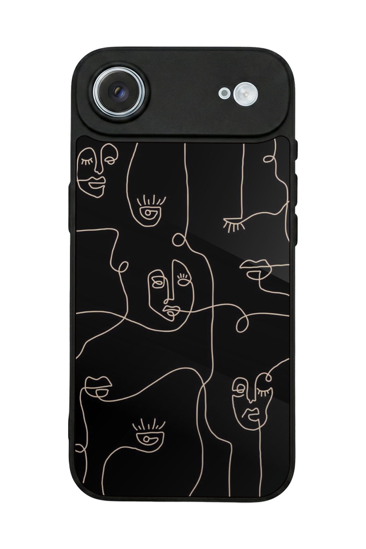 iPhone 17 Air Uyumlu Line Art Tasarımlı Glossy Premium Kılıf