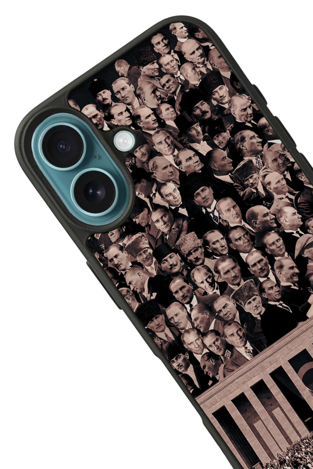 iPhone 16 Uyumlu Mustafa Kemal Ataturk Tasarımlı Glossy Premium Kılıf