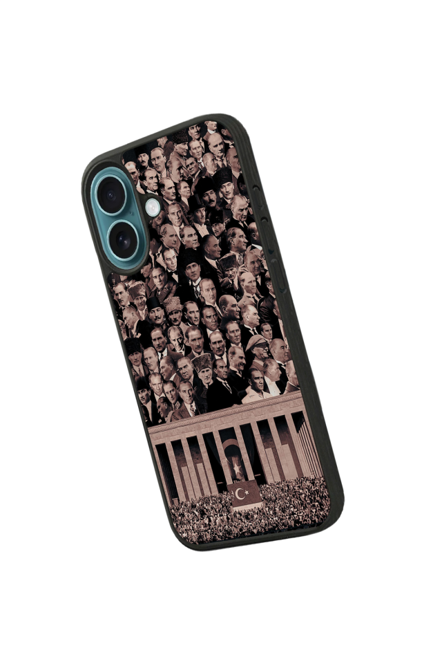 iPhone 16 Uyumlu Mustafa Kemal Ataturk Tasarımlı Glossy Premium Kılıf