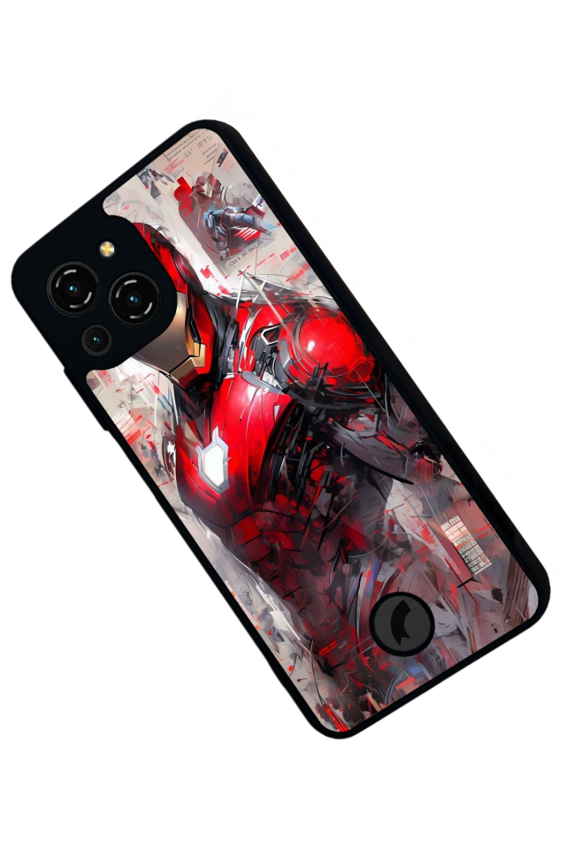 Reeder S23 Pro Max Uyumlu Iron Man ( Demir Adam ) Tasarımlı Glossy Premium Kılıf