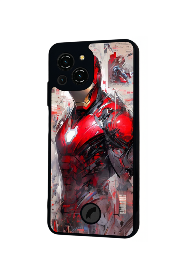 Reeder S23 Pro Max Uyumlu Iron Man ( Demir Adam ) Tasarımlı Glossy Premium Kılıf