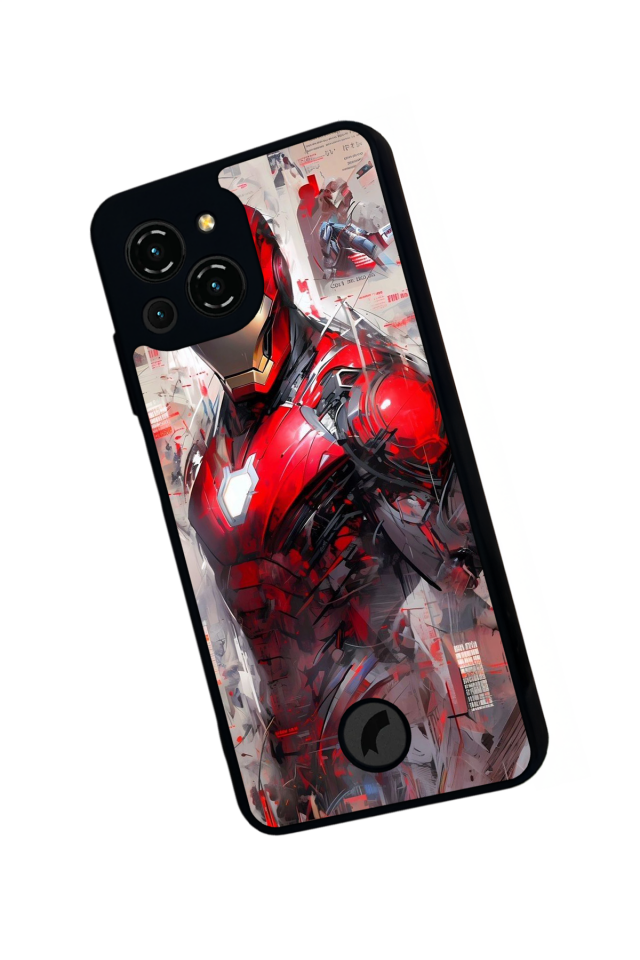 Reeder S23 Pro Max Uyumlu Iron Man ( Demir Adam ) Tasarımlı Glossy Premium Kılıf