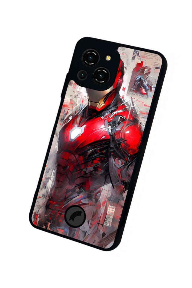 Reeder S23 Pro Max Uyumlu Iron Man ( Demir Adam ) Tasarımlı Glossy Premium Kılıf