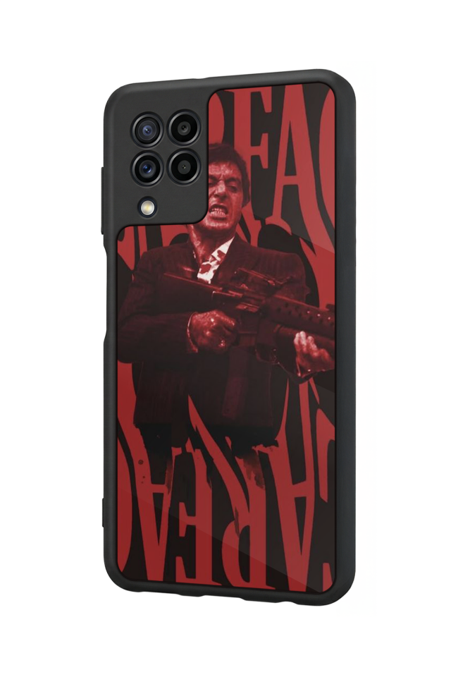 Samsung Galaxy M32 Uyumlu Scarface Tasarımlı Glossy Premium Kılıf