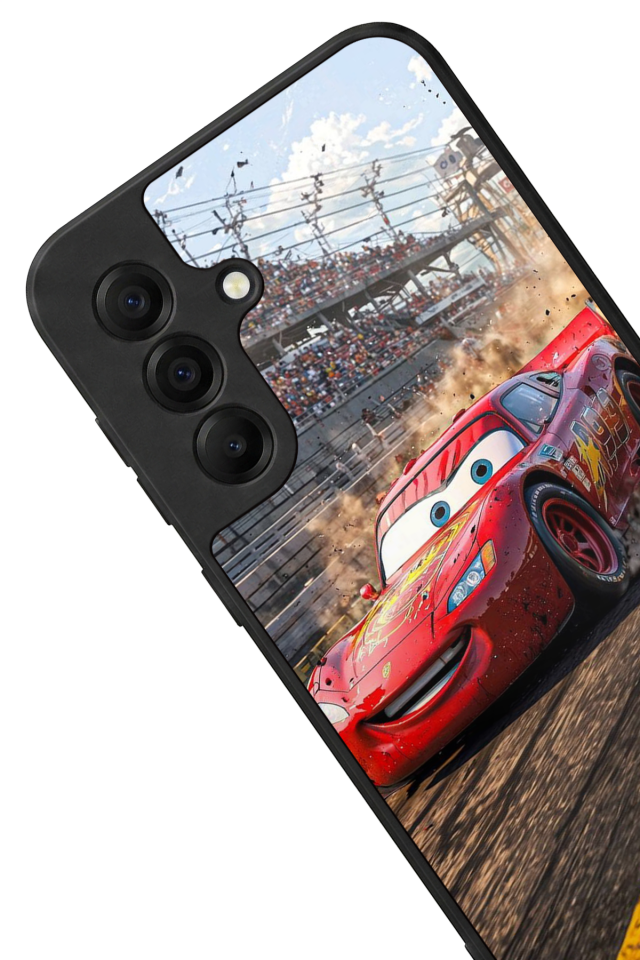 Samsung Galaxy A17 Uyumlu Şimsek McQueen Tasarımlı Glossy Premium Kılıf
