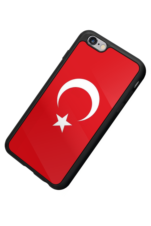 iPhone 6s Plus Uyumlu Türk Bayragi Tasarımlı Glossy Premium Kılıf