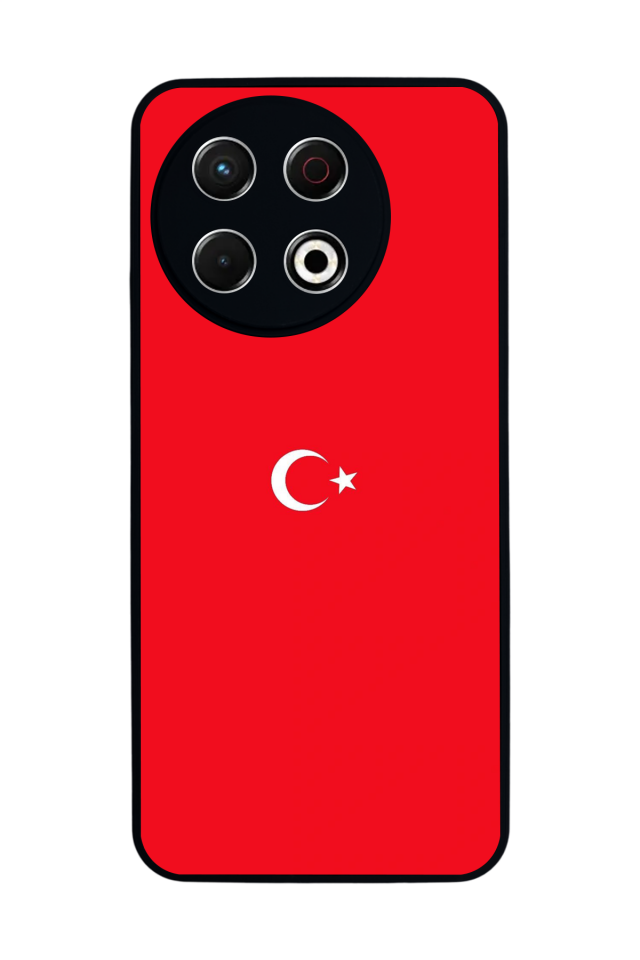 Tecno Spark 30 Pro Uyumlu Türk Bayragi Tasarımlı Glossy Premium Kılıf