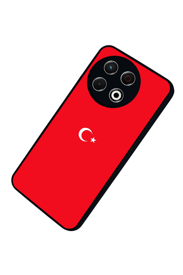 Tecno Spark 30 Pro Uyumlu Türk Bayragi Tasarımlı Glossy Premium Kılıf