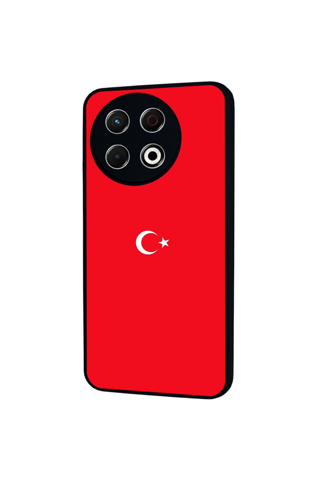 Tecno Spark 30 Pro Uyumlu Türk Bayragi Tasarımlı Glossy Premium Kılıf