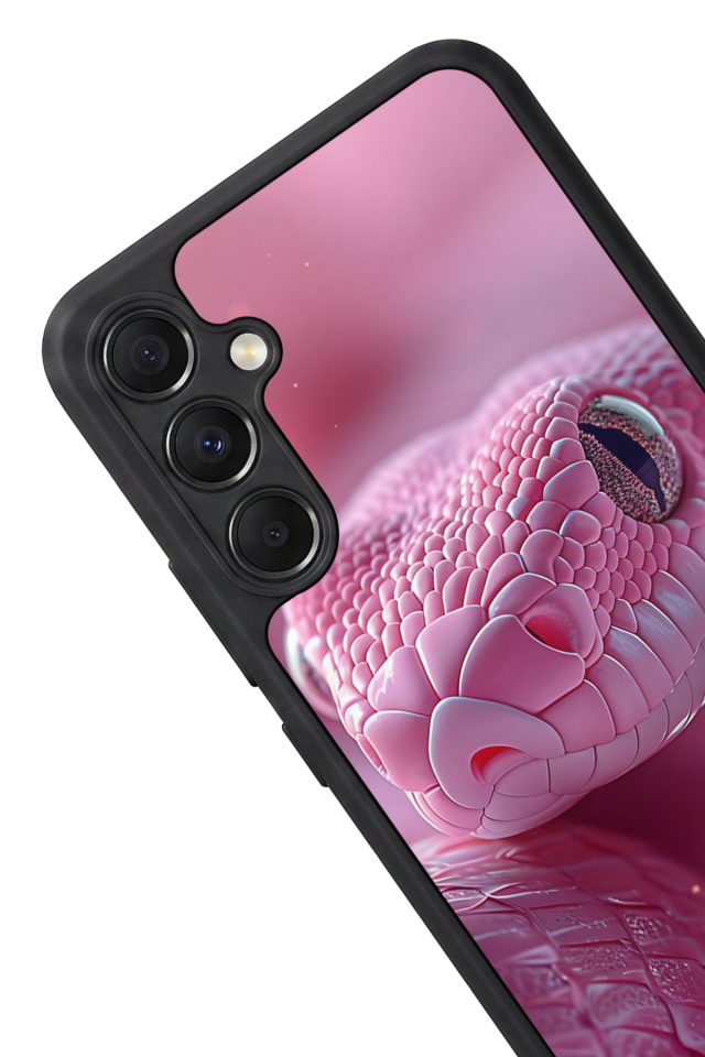 Samsung Galaxy A34 Uyumlu Yılan Tasarımlı Glossy Premium Kılıf