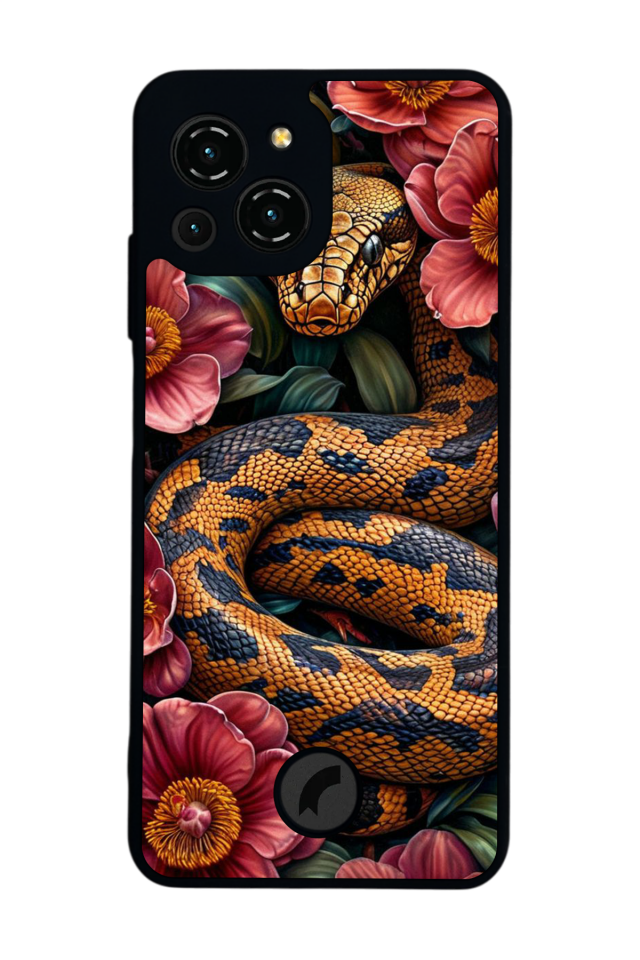 Reeder S23 Pro Max Uyumlu Yılan Tasarımlı Glossy Premium Kılıf