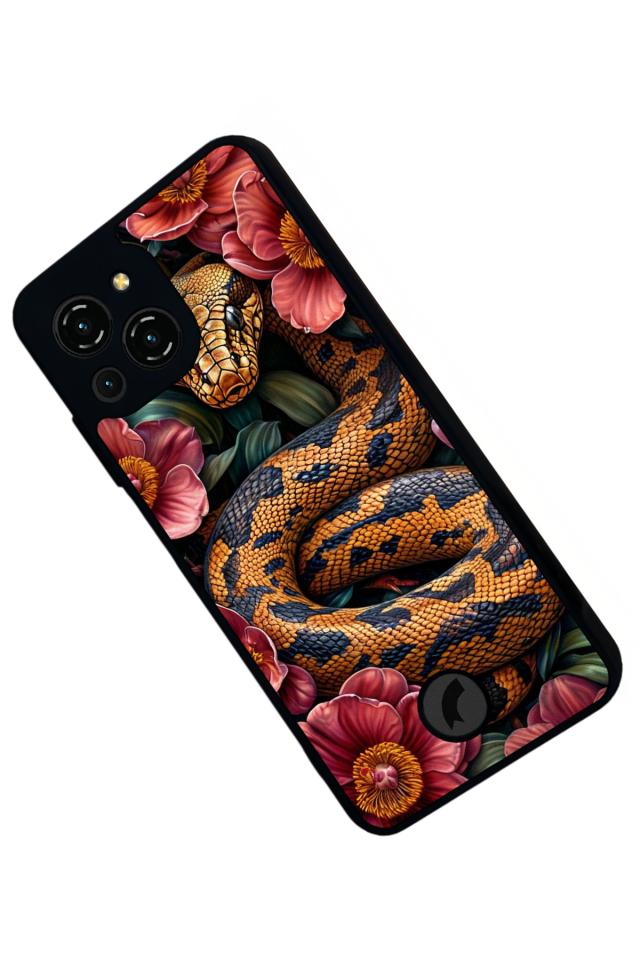 Reeder S23 Pro Max Uyumlu Yılan Tasarımlı Glossy Premium Kılıf