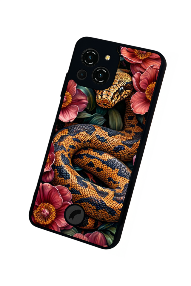 Reeder S23 Pro Max Uyumlu Yılan Tasarımlı Glossy Premium Kılıf