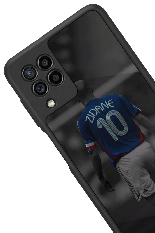 Samsung Galaxy M22 Uyumlu Zidane Tasarımlı Glossy Premium Kılıf