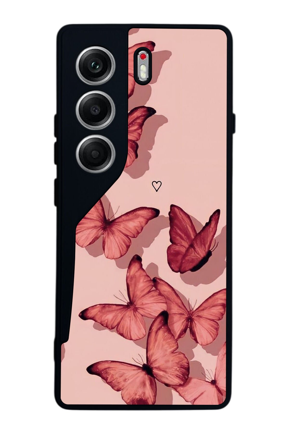 Tecno Camon 40 Uyumlu Kelebek Tasarımlı Glossy Premium Kılıf
