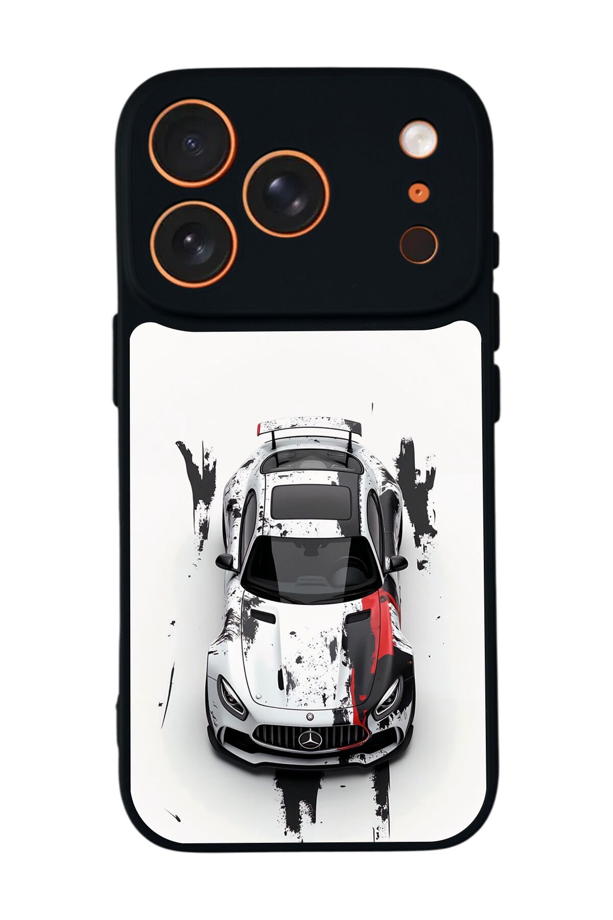 iPhone 17 Pro Uyumlu Mercedes Tasarımlı Glossy Premium Kılıf