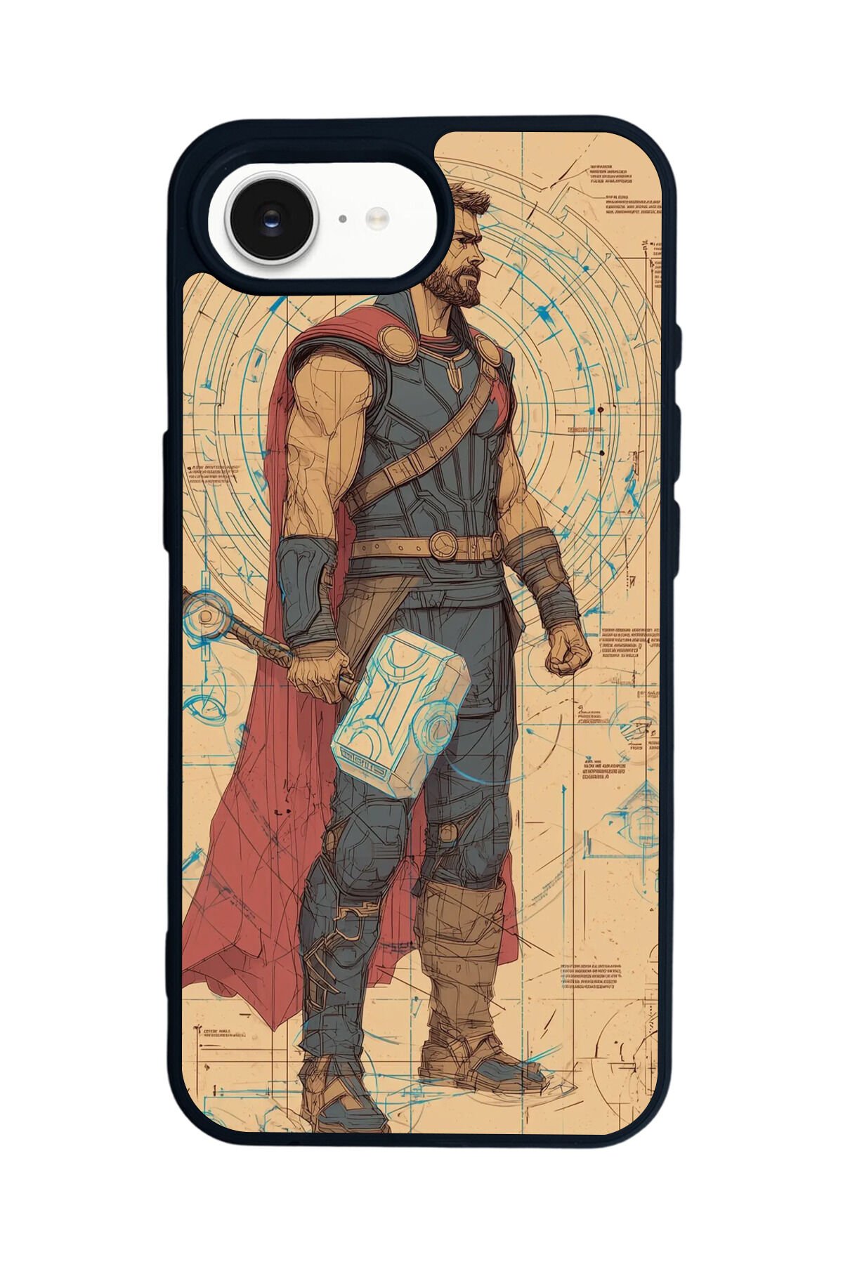 iPhone 16E Uyumlu Thor Tasarımlı Glossy Premium Kılıf