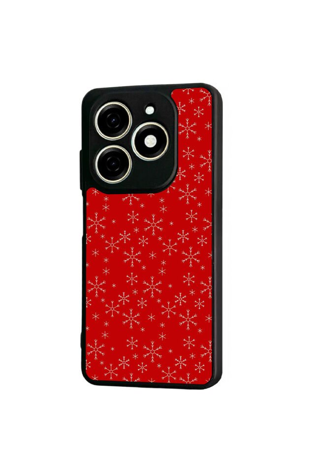Infınıx Smart 8 Pro Uyumlu Yilbasi Christmas Tasarımlı Glossy Premium Kılıf