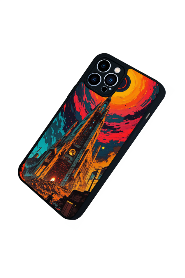 iPhone 13 Pro Max Uyumlu Abstract Tasarımlı Glossy Premium Kılıf