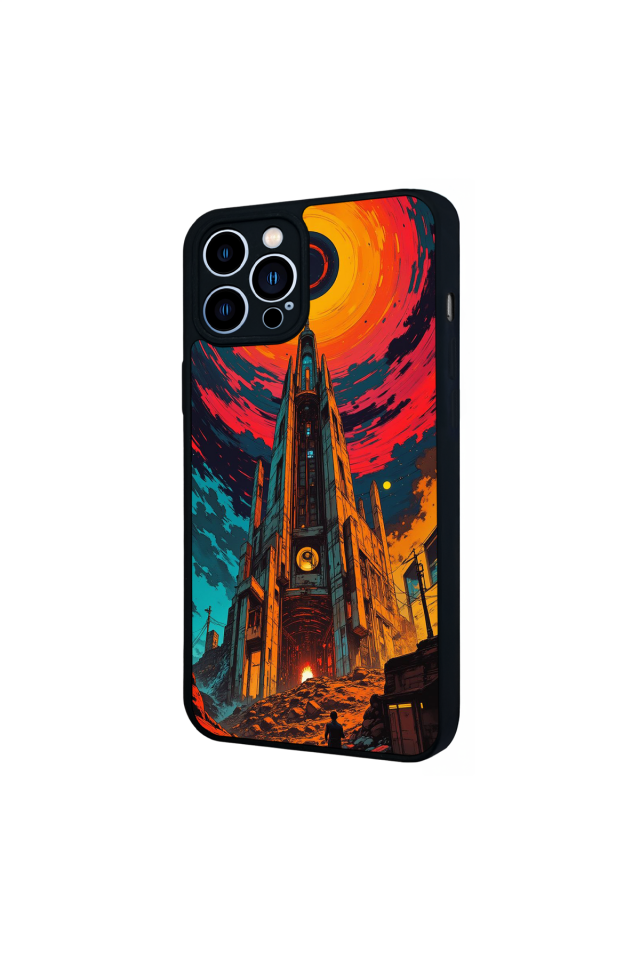 iPhone 13 Pro Max Uyumlu Abstract Tasarımlı Glossy Premium Kılıf