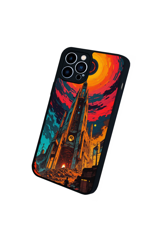 iPhone 13 Pro Max Uyumlu Abstract Tasarımlı Glossy Premium Kılıf
