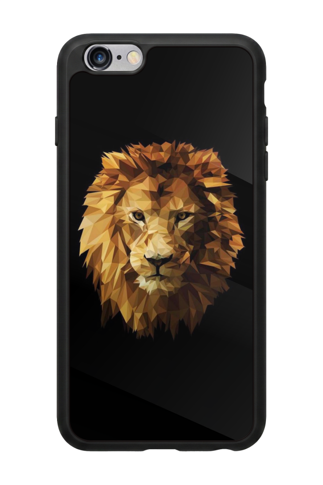 iPhone 6 Plus Uyumlu Aslan Tasarımlı Glossy Premium Kılıf