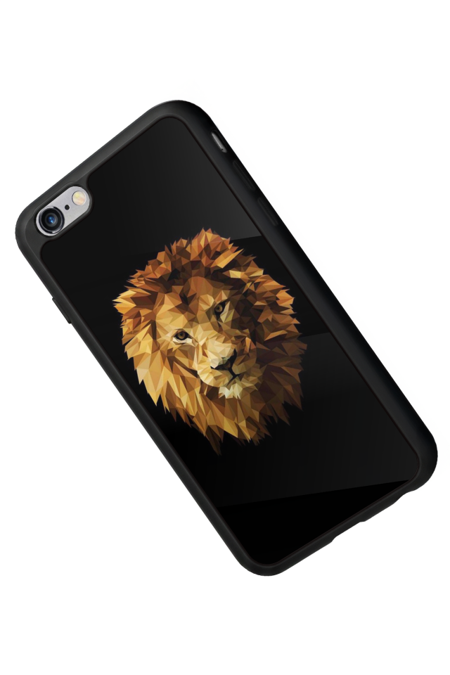 iPhone 6 Plus Uyumlu Aslan Tasarımlı Glossy Premium Kılıf